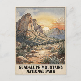 Cartão Postal Parque Nacional das Montanhas Guadalupe Texas