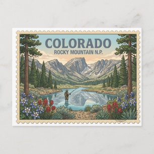 Cartão Postal Parque Nacional das Montanhas Rochosas Colorado Vi
