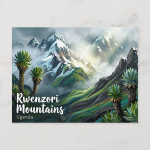 Cartão Postal Parque Nacional das Montanhas Rwenzori Uganda