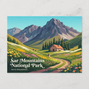 Cartão Postal Parque Nacional das Montanhas Šar Macedônia do Nor