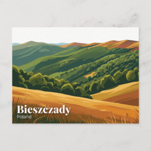 Cartão Postal Parque Nacional de Bieszczady Polónia