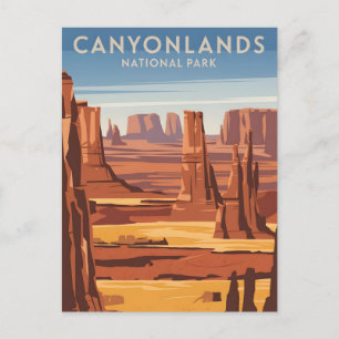 Cartão Postal Parque Nacional de Canyonlands Vintage