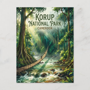 Cartão Postal Parque Nacional de Korup Camarões