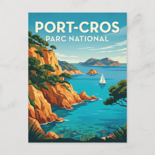 Cartão Postal Parque Nacional de Port-Cros França