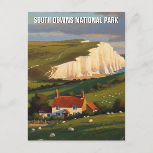 Cartão Postal Parque Nacional de South Downs Inglaterra Viagens