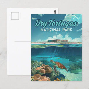 Cartão Postal Parque Nacional de Tortugas Seco, Flórida