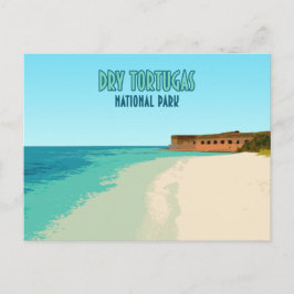 Cartão Postal Parque Nacional de Tortugas Seco na Flórida
