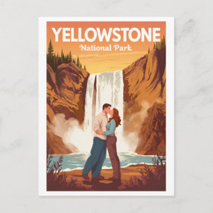 Cartão Postal Parque Nacional de Yellowstone, Casal Romântico