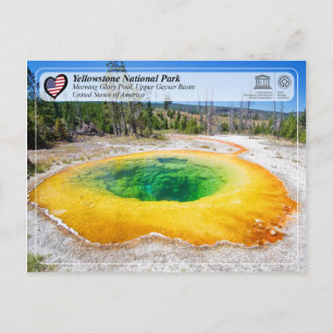Cartão Postal Parque Nacional de Yellowstone - Morning Glory Poo