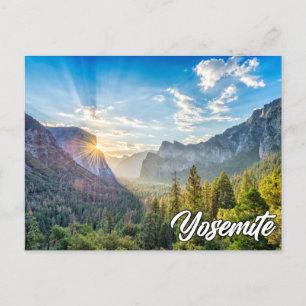 Cartão Postal Parque Nacional De Yosemite, Em Sunrise