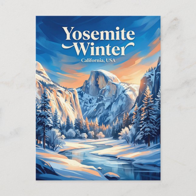 Cartão Postal Parque Nacional de Yosemite EUA (Frente)
