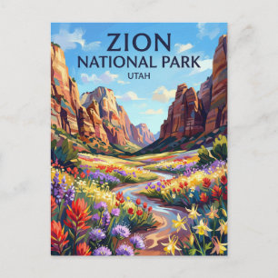 Cartão Postal Parque Nacional de Zion Utah