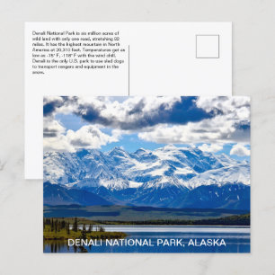 Cartão Postal Parque Nacional do Alaska Denali