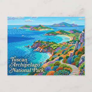 Cartão Postal Parque Nacional do Arquipélago Toscano Itália