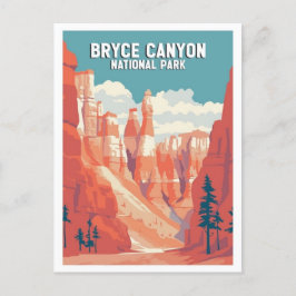 Cartão Postal Parque nacional do Bryce Canyon, retro-viagens vin