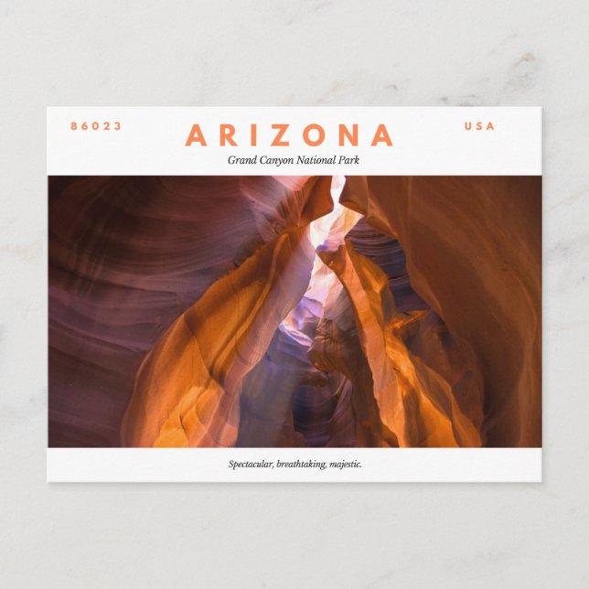 Cartão Postal Parque Nacional do Grand Canyon (Frente)