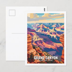 Cartão Postal Parque Nacional do Grand Canyon Arizona EUA 