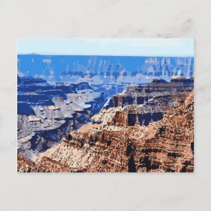 Cartão Postal Parque Nacional do Grand Canyon Design Retro
