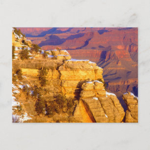 Cartão Postal Parque Nacional do Grand Canyon no Inverno