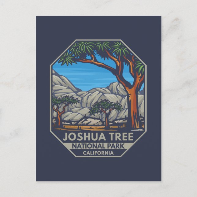 Cartão Postal Parque Nacional do Joshua Tree - Emblem (Frente)