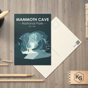 Cartão Postal Parque Nacional do Mammoth Cave Kentucky Vintage