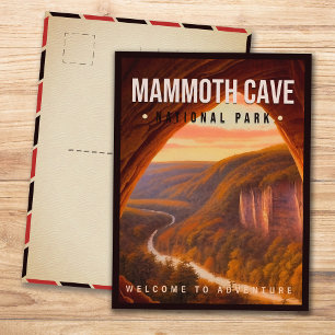 Cartão Postal Parque Nacional do Mammoth Cave Kentucky Vintage