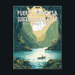 Cartão Postal Parque Nacional do Rio Subterrâneo de Puerto Princ<br><div class="desc">Arte vetorial do Rio Subterrâneo de Puerto Princesa. O parque está localizado na Cordilheira de São Paulo,  na costa oeste da ilha de Palawan,  e contém o Rio Subterrâneo de Puerto Princesa (também conhecido como Rio Subterrâneo de Puerto Princesa).</div>