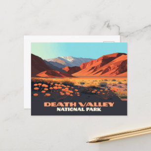 Cartão Postal Parque Nacional do Vale da Morte California Poppie