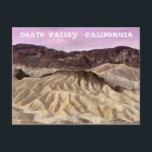 Cartão Postal Parque Nacional do Vale da Morte de Zabriskie Poin<br><div class="desc">Olá! Espero que goste desta foto que tirei nas minhas viagens! Sinta-se livre para adicionar seu próprio texto e verifique minhas compras para mais!</div>
