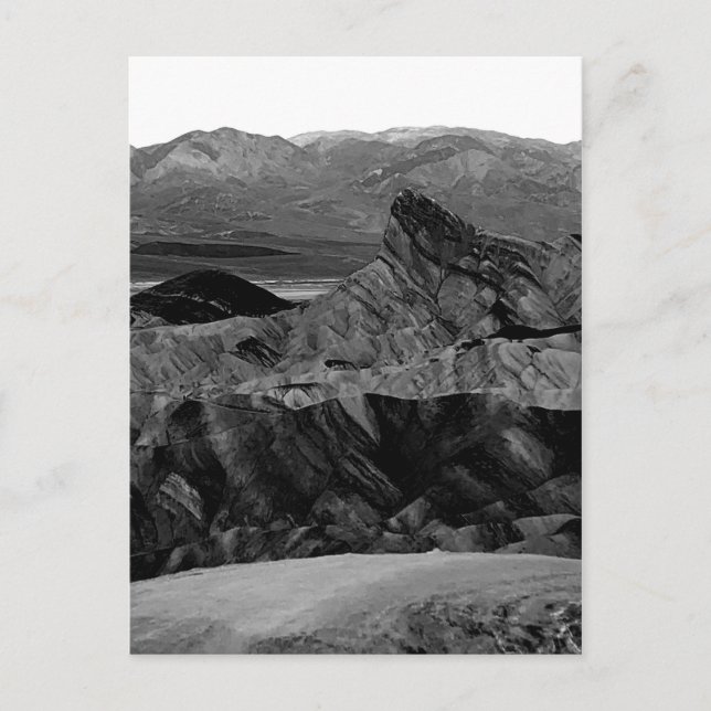 Cartão Postal Parque Nacional do Vale da Morte de Zabriskie Poin (Frente)