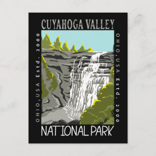 Cartão Postal Parque Nacional do Vale do Cuyahoga, Ohio, se afli