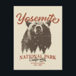 Cartão Postal Parque Nacional do Yosemite Grizzly Bear Californi<br><div class="desc">Pronto para embarcar na sua aventura ao ar livre? Esta camiseta do Parque Nacional Yosemite é uma escolha perfeita. Com um urso negro ousado e paisagem florestal cênica, esta camisa vai inspirá-lo a explorar e abraçar a natureza. Solte seu explorador interno e não perca essa chance de trazer a natureza...</div>