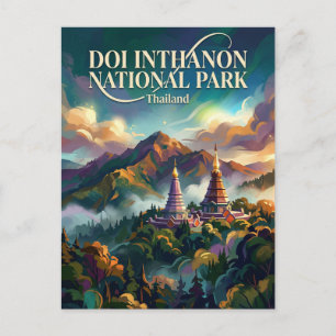Cartão Postal Parque Nacional Doi Inthanon Tailândia
