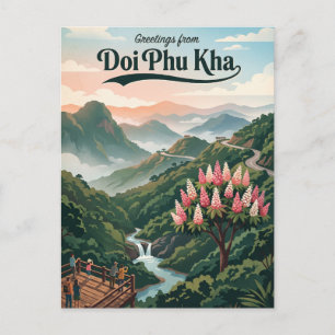 Cartão Postal Parque Nacional Doi Phu Kha Tailândia