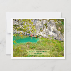 Cartão Postal Parque Nacional dos Lagos de Plitvice, CROÁCIA