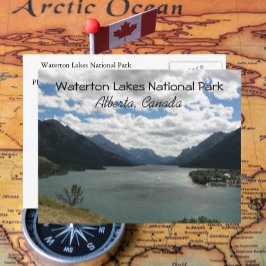 Cartão Postal Parque Nacional dos Lagos Waterton, Canadá - Foto 