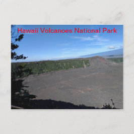Cartão Postal Parque Nacional dos Vulcões do Havaí Kilauea Iki