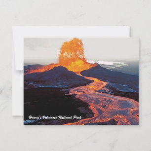 Cartão Postal Parque Nacional dos Vulcões Hawaii