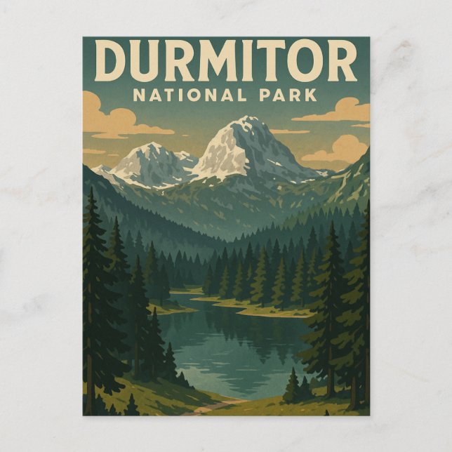 Cartão Postal Parque Nacional Durmitor (Frente)