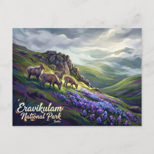 Cartão Postal Parque Nacional Eravikulam Índia