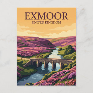 Cartão Postal Parque Nacional Exmoor Reino Unido
