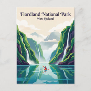 Cartão Postal Parque Nacional Fiordland Nova Zelândia