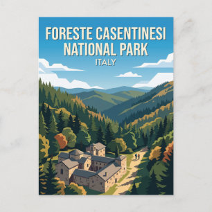 Cartão Postal Parque Nacional Foreste Casentinesi Itália