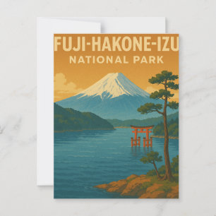 Cartão Postal Parque Nacional Fuji-Hakone-Izu