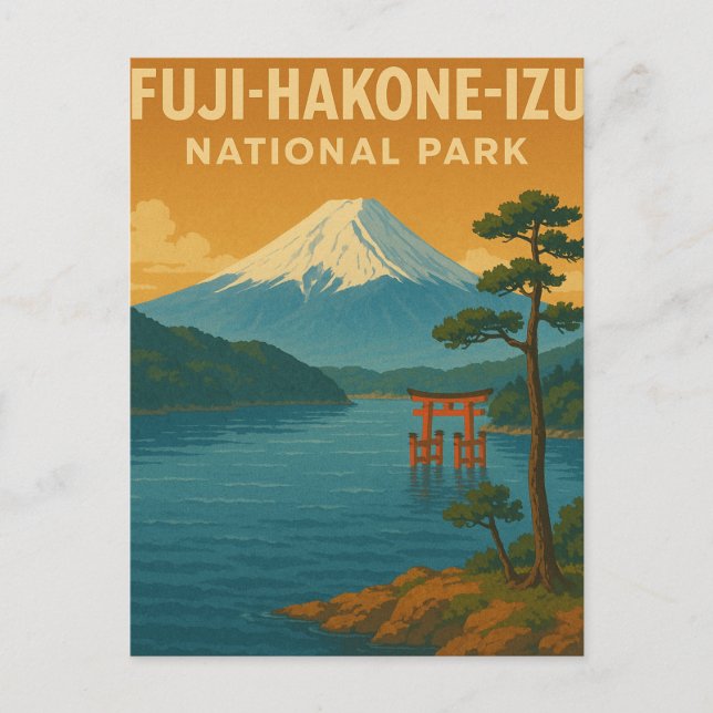 Cartão Postal Parque Nacional Fuji-Hakone-Izu (Frente)