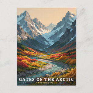 Cartão Postal Parque Nacional Gates of the Arctic Vale Alpino