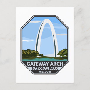 Cartão Postal Parque Nacional Gateway Arch Missouri