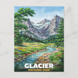 Cartão Postal Parque Nacional Glacier Alpine Meadow Viagem