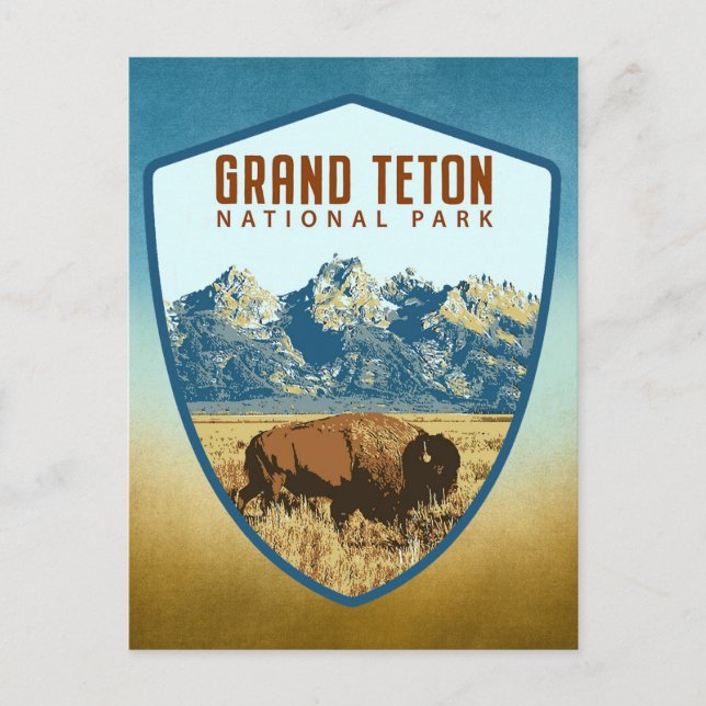 Cartão Postal Parque Nacional Grand Teton (Frente)