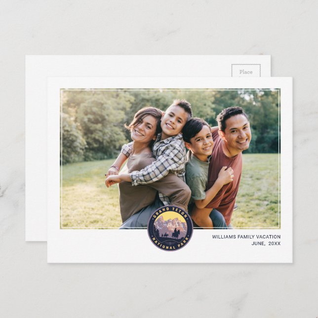 Cartão Postal Parque Nacional Grand Teton (Frente/Verso)